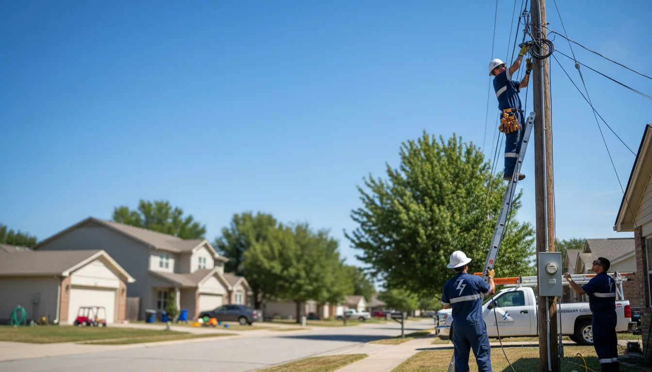 Residential electrician providing installation services in Wellesley Hills, MA